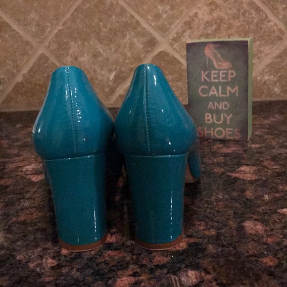 Kate Spade teal blue heels EUC - Picture 3 of 6